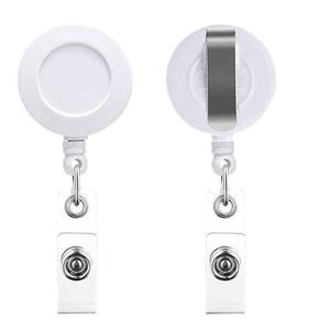 パステル無地格納式ナースIDバッジリールクリップホルダー、IDカード名キーを吊るすための360スイベルアリゲータークリップ付き - Product Image 3