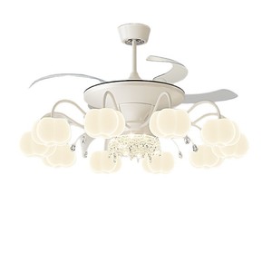 Ventilateur de plafond silencieux pour salon, lampe de ventilateur de plafond pour salle à manger, lampe de ventilateur nuage pour chambre d'enfant - Product Image 5