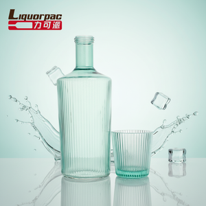 Bouteille de liqueur en verre silex personnalisée, différents styles, 700ml, 750ml, 1000ml, design scellé élégant pour vin, eau, <span class=keywords><strong>vodka</strong></span>, gin, spiritueux - Product Image 4