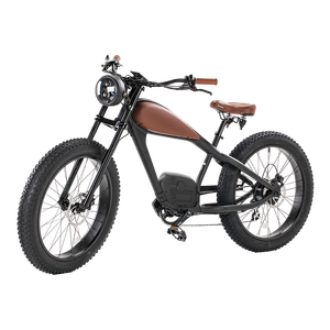 Bicicleta Eléctrica Vintage de 26 Pulgadas con Llantas Gruesas, 48V 750W, Motor Trasero sin Escobillas, Batería de Litio, Alta Velocidad 60km, para Adultos - Product Image 6