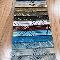 Chine fabricant produit feuilles d'or imprimé velours stock tissu pour canapé