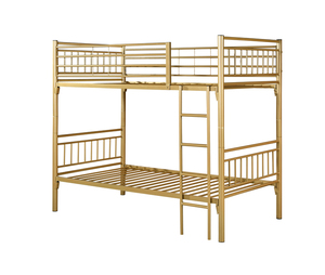 Dortoir école utilisé pas cher adulte en <span class=keywords><strong>fer</strong></span> forgé métal superposé <span class=keywords><strong>lit</strong></span> à deux étages meubles chambre les nouveaux produits - Product Image 3