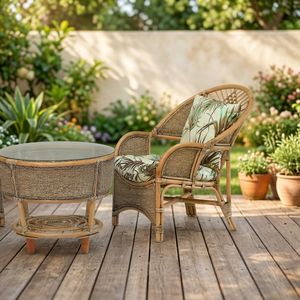 COBANA SEAGRASS Terrace SET Venta caliente hecha a mano moderna silla de ratán de madera mesa de centro clásica Indonesia para muebles para el hogar - Product Image 2