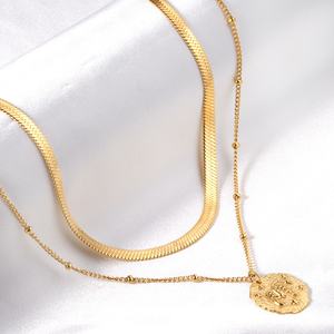 สร้อยคอจี้สเตนเลสสตีลแบบโซ่คู่ ดีไซน์ย้อนยุค ยอดนิยมประจำปี 2021 - Product Image 6