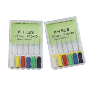 Professionele Tandheelkundige <span class=keywords><strong>NITI</strong></span> <span class=keywords><strong>K</strong></span>-<span class=keywords><strong>Files</strong></span> 21mm 25mm 6-delige verpakking Handmatig te gebruiken Endodontische <span class=keywords><strong>Files</strong></span> Wortelkanaalinstrumenten voor tandheelkundige wortelkanaalbehandeling - Product Image 2