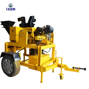 M7A2 Diesel Earth Logo Clay Hydraform Interlocking Brick Making Machine Yellow Sustainable Clay Pump Soil Interlock Block 700