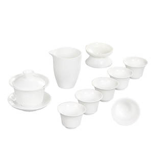 Dehua Kung Fu <b>Tea</b> Set Porcelain White Ceramic With Lid Gift <b>Box</b> Home Use - Product Image 4