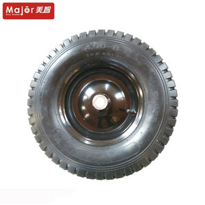 <span class=keywords><strong>Roue</strong></span> de brouette <span class=keywords><strong>gonflable</strong></span> en caoutchouc pneumatique à usage intensif de 16 pouces de marque majeure 16x400-8 pneus de tracteur garantie de 3 mois - Product Image 6