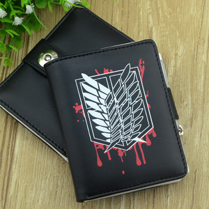 17 Modèles En Gros Eren Jaeger Anime Femmes Portefeuille De Luxe Dames Sac À Main Dessin Animé Boîte Emballage Homme Portefeuille De Luxe Pince À Billets Portefeuille - Product Image 2