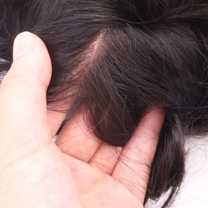 Peluca de tupé de repuesto para cabello de hombre, piel Superfina, transparente, poly <span class=keywords><strong>mirage</strong></span>, pegamento - Product Image 2
