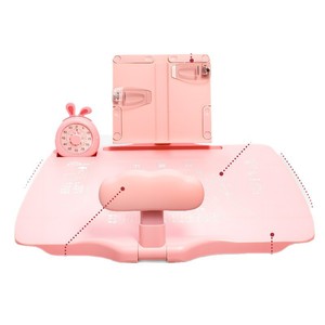 Correcteur de posture pour enfants Huachi avec support de lecture, tableau d'écriture réglable rose, sans minuteur - Product Image 3