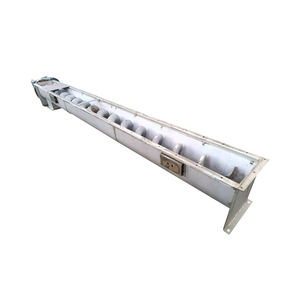 Bahan sabuk karet konveyor sekrup tanpa lubang baja tahan karat kecepatan dapat diatur untuk umpan hewan - Product Image 3