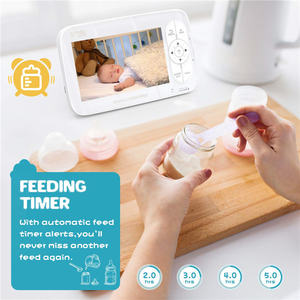 5 นิ้ว Full HD 1080P จอภาพเด็กแยกหน้าจอ 2.4GHz FHSS สองทางวิดีโอ babyphone ไม่มี WiFi - Product Image 5