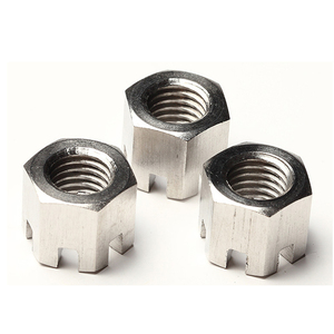 Tuercas Hexagonales Ranuradas con Rosca Métrica Zincadas, Tuerca Hexagonal de Rosca Gruesa <span class=keywords><strong>DIN</strong></span> <span class=keywords><strong>935</strong></span> - Product Image 1