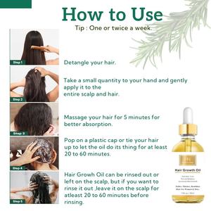Minyak rambut Rosemary untuk pertumbuhan Halr 1.06 FL. OZ kulit kepala alami murni <span class=keywords><strong>Ol</strong></span> dengan minyak esensial perawatan nutrisi untuk Split Ends - Product Image 4