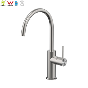 Robinet <span class=keywords><strong>de</strong></span> cuisine en acier inoxydable 316L à <span class=keywords><strong>col</strong></span> <span class=keywords><strong>de</strong></span> <span class=keywords><strong>cygne</strong></span> Mélangeur d'évier <span class=keywords><strong>de</strong></span> qualité commerciale certifié WATERMARK & WELS - Product Image 1