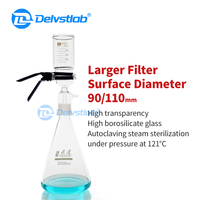 Filtre à noyau de sable Delvstlab pour verrerie de laboratoire, filtration de bactéries en laboratoire chimique, 5000 ml, verre fritté