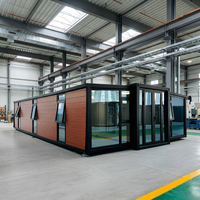 Maisonnette préfabriquée moderne modulaire extensible de type conteneur, 4 chambres, petite, indépendante, prête à l'emploi, conforme aux normes australiennes