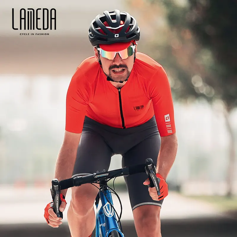 Cycling Uniforms LAMEDA Wholesale Customize Logo Printing Men Custom Jerseys Uniforms Cycling Wear