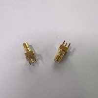 Connecteur RF SSMB-JE plaqué or SSMB connecteur coaxial à tête mâle connecteur de montage sur carte PCB