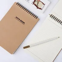 Carnet à spirale simple en gros, bon marché, format B5/B6/A5/A6/A4, en PU, avec logo personnalisé, reliure spirale, pour exercices, cadeau, école, bureau