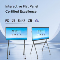 Tableau blanc interactif intelligent avec écran tactile 4K de 75 pouces, logiciel pédagogique gratuit pour les écoles K12