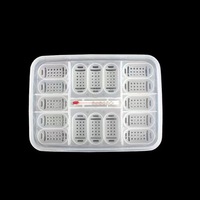 Caja de Incubación Rectangular de Plástico Simple para Reptiles, Lagartos, Tortugas Acuáticas, Mascotas que Escalan, Diseño Mediano, con Termómetro