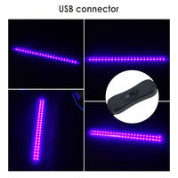 Lámpara UV LED T8 de 10W, Tubo con 48 LED de 395nm, Barra de Luz Negra UV, Luces Fluorescentes Curadas, Luces de Proyección para KTV, Clasificación IP44, Regulable