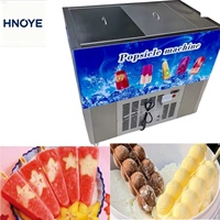Duurzame commerciële ijslollymachine, 304 roestvrijstalen mallen, hoge capaciteit 2000 stuks/dag