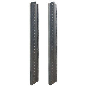 Uprights For 25u Wardrobe 116 In Length Metal <b>Rack</b> Mounting <b>Rails</b> - Product Image 1