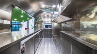 Remorque alimentaire, concession de restauration rapide, traiteur mobile, remorque alimentaire entièrement équipée en acier inoxydable, résistante à la rouille