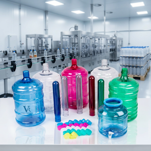 Bouteilles d'eau rondes en plastique PET colorées de 20 L avec bouchons à vis faciles à ouvrir pour le stockage et la distribution de boissons - Product Image 2