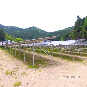 Solar Mounting Aluminum Solar Pv Panel Ground Mounting Racking Structure For Ground Mounted