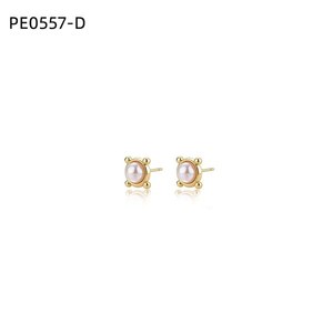 Pendientes de Perlas Amy Amy, Chapados en Oro, Perlas Falsas Redondas Blancas, Clásicos para Uso Diario, Joyería para Mujer - Product Image 3
