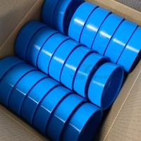 Bouchon d'extrémité bleu en PP pour raccord de soudure de chemin de câbles, pour le scellement et la protection des coudes/vannes en PP, des écrans de puits et des tuyaux d'eau