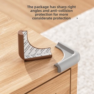 Corner Guards for Tables White Brown PP Safety Edge <b>Protectors</b> Anti-Collision Furniture Corner Covers - Product Image 2