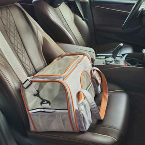 Tas jinjing hewan peliharaan Oxford, penutup ritsleting kuat, tas selempang bahu untuk anjing kucing kecil, desain antilembap untuk perjalanan keluar - Product Image 4