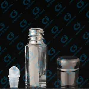 CJ-Chai Thủy Tinh Rỗng Hình Bát Giác Nắp Màu Đen Bằng Kẽm Lạ Mắt Bán Sỉ Chai Dầu Nước Hoa - Product Image 5