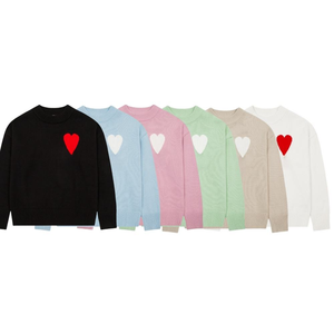 <span class=keywords><strong>Maglione</strong></span> Pullover per Donna Lavorato a Maglia con Motivo Lettera d'Amore Stile Streetwear <span class=keywords><strong>Maglione</strong></span> per Uomo <span class=keywords><strong>Ami</strong></span> - Product Image 2