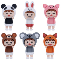 Cadeau promotionnel, figurine miniature de personnage de dessin animé 3D, animal, décoration de téléphone, voiture, décoration de bureau personnalisée, figurines miniatures