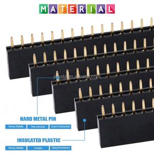 Boîtier de connecteur femelle à une rangée avec connecteur à broches de 2,54 mm, kit combiné pour carte PCB, 8 types, 120 pièces - Product Image 2