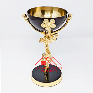 Bol de service de luxe en métal Golden Chip Dip - Product Image 1