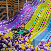 Conception et construction clés en main de centres de jeux sportifs commerciaux, ensembles de terrains de jeux intérieurs multi-attractions