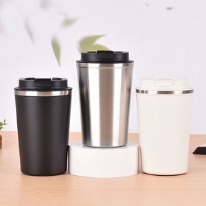 Taza de Café de Acero Inoxidable con Aislamiento al Vacío de Doble Pared, Personalizable con Logotipo, Portátil para Oficina, Hogar, Auto y Viajes, Termo - Product Image 1