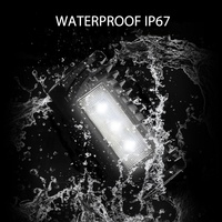 Barre lumineuse LED 20 w 10-30V DC, projecteur étanche pour bâche de travail, camping-car, véranda, 12V