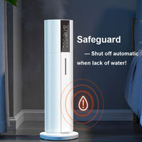 Humidificateur ultrasonique 9L sur pied grande taille à brume froide avec fonctionnement silencieux et stérilisation pour usage domestique
