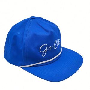 Factory Meidiney Custom 5 Panel High Quality Unstructured Logo Snapback Cap Gorras Rope <b>Hat</b> - Product Image 2