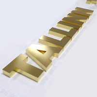 Letras de Canal 3D Personalizadas de Acero Inoxidable para Decoración de Interiores de Oficinas y Tiendas Minoristas