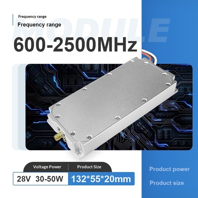 Vision Brand 40W RF Power Amplifier Module Aluminum Alloy 433M/0.8G/0.9G/1.2G/2.4G