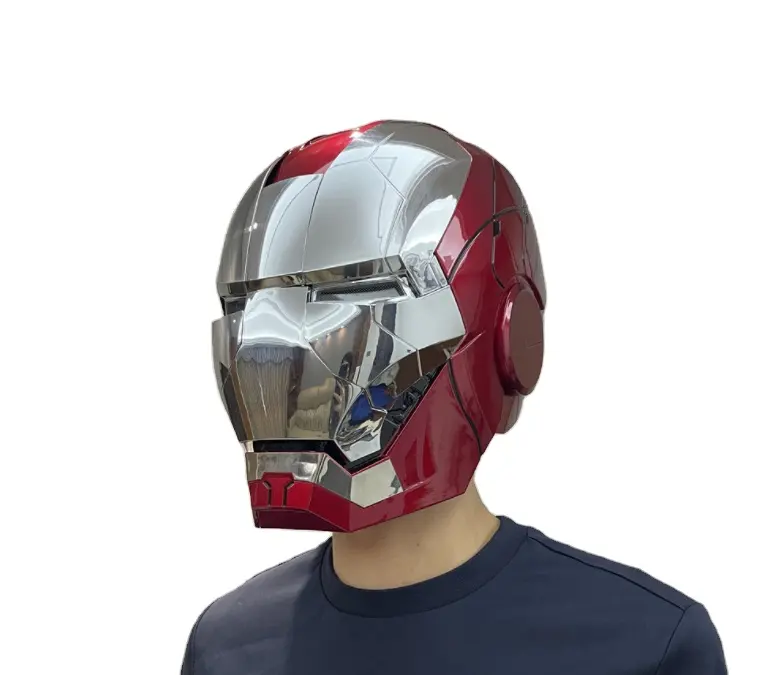 Kustom Cosplay Keren Kinerja Robot Helm Kostum Mark7 Ironman untuk Dewasa Mainan Kucing Baru IronManer Super Hero MK5 Suara